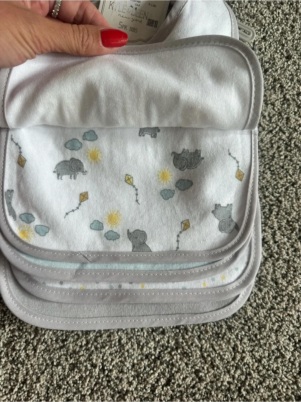 NWT Kyle & Deena New York 5-Pack Baby Bib Set